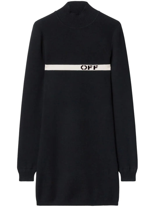 Intarsia-Knit Logo Dress