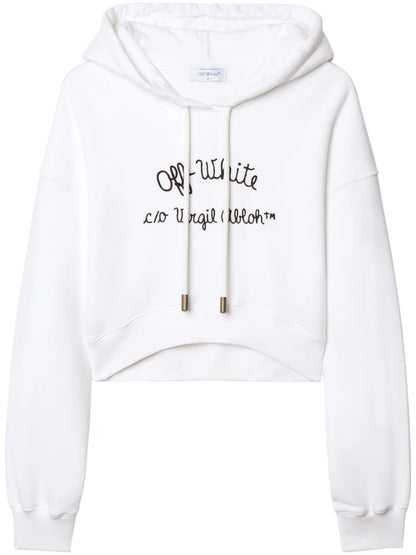 Embroidered-Logo Hoodie