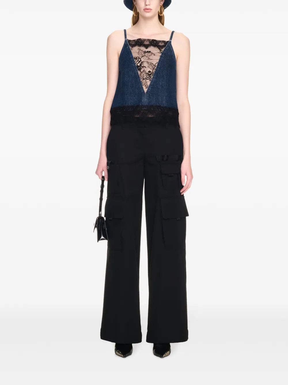 Lace-Detailing Top