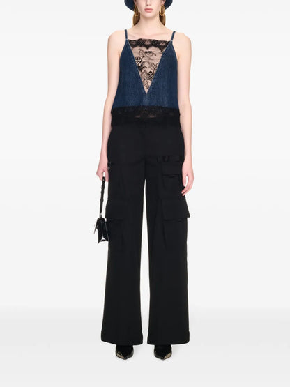 Lace-Detailing Top