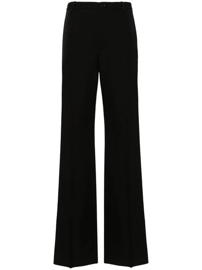Straight-Leg Tailored Wool Trousers