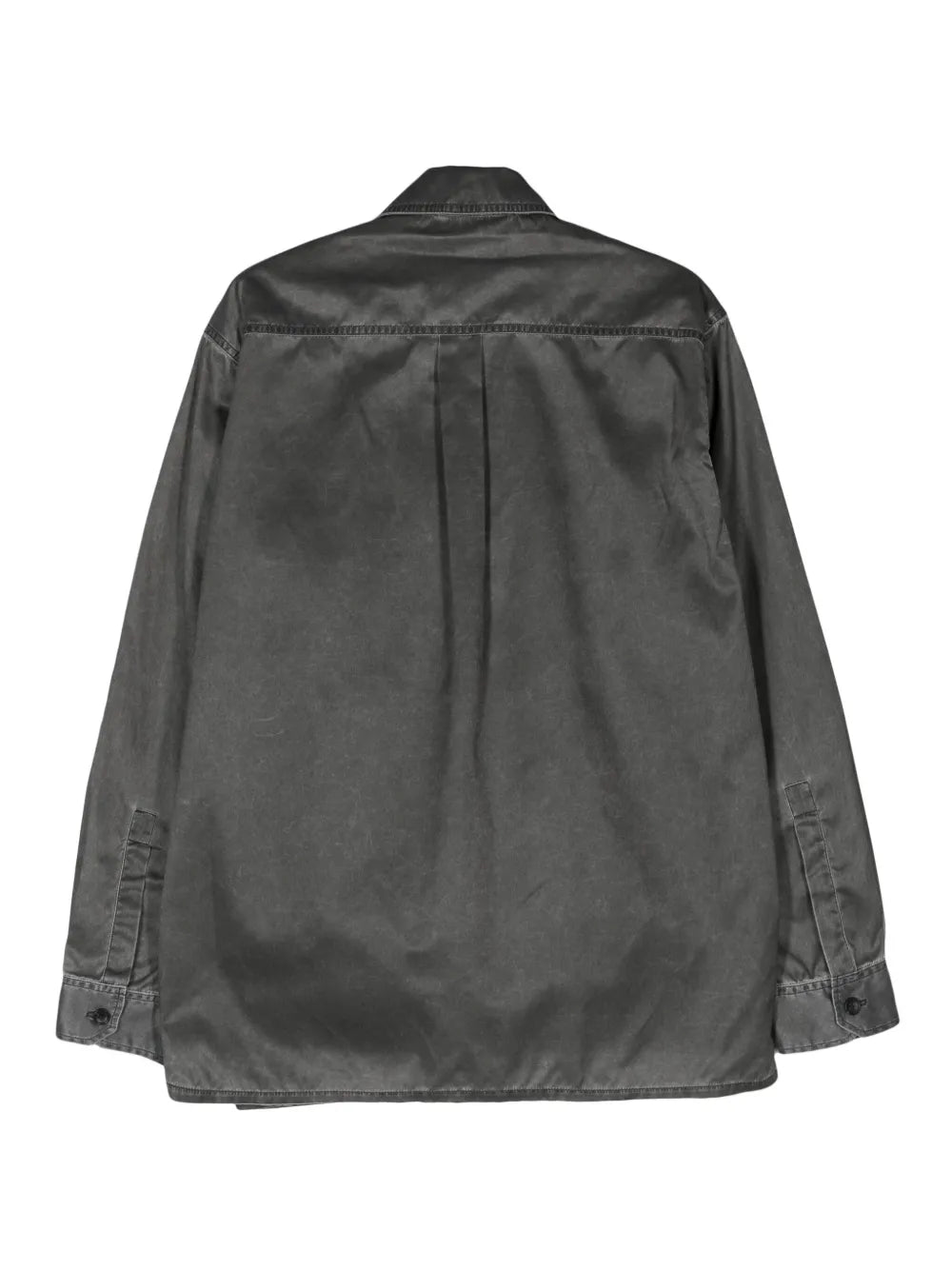 Logo-Print Zip-Up Overshirt