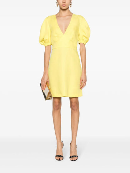 Plunging V-Neck Minidress