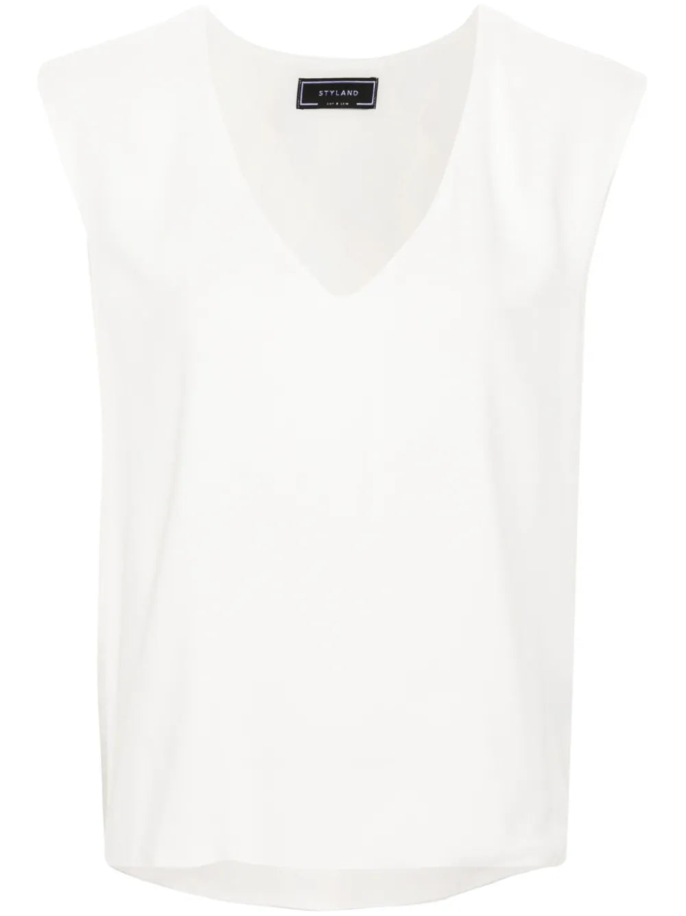 Sleeveless Crepe Blouse