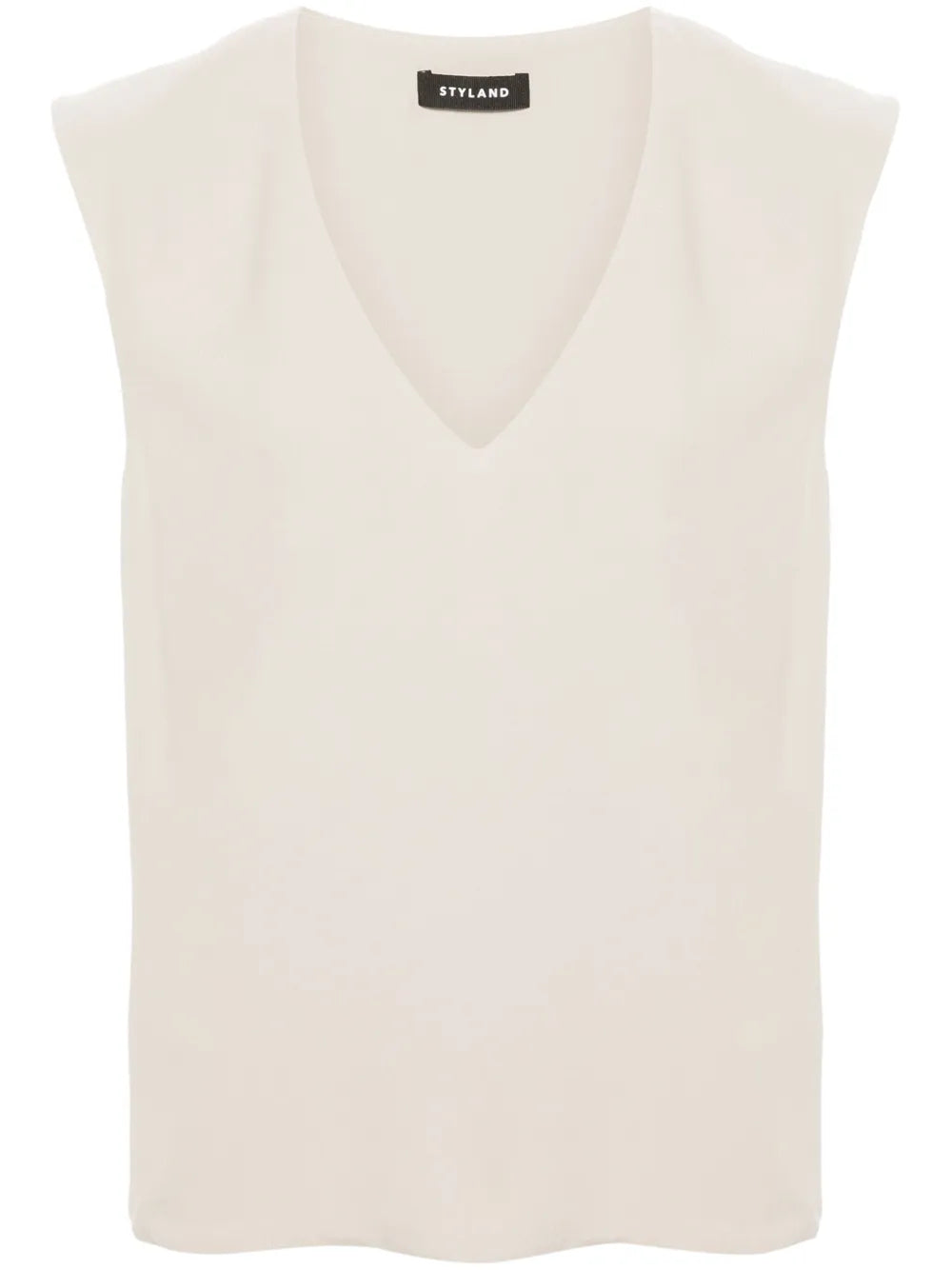 Sleeveless Crepe Blouse