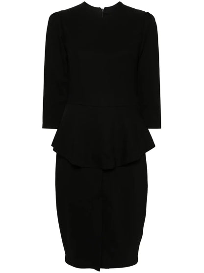 Peplum Waist Midi Dress