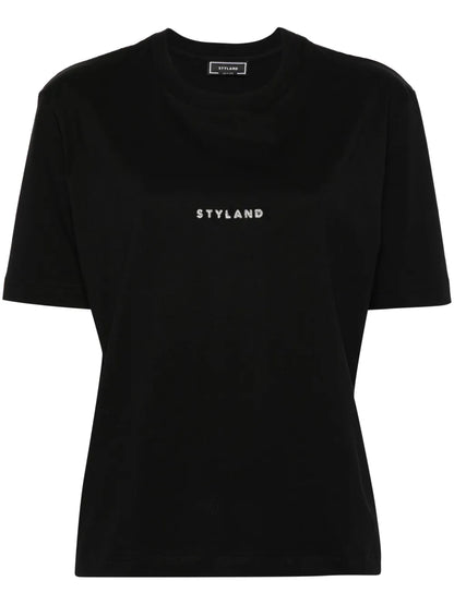 Glitter-Detail Cotton T-Shirt