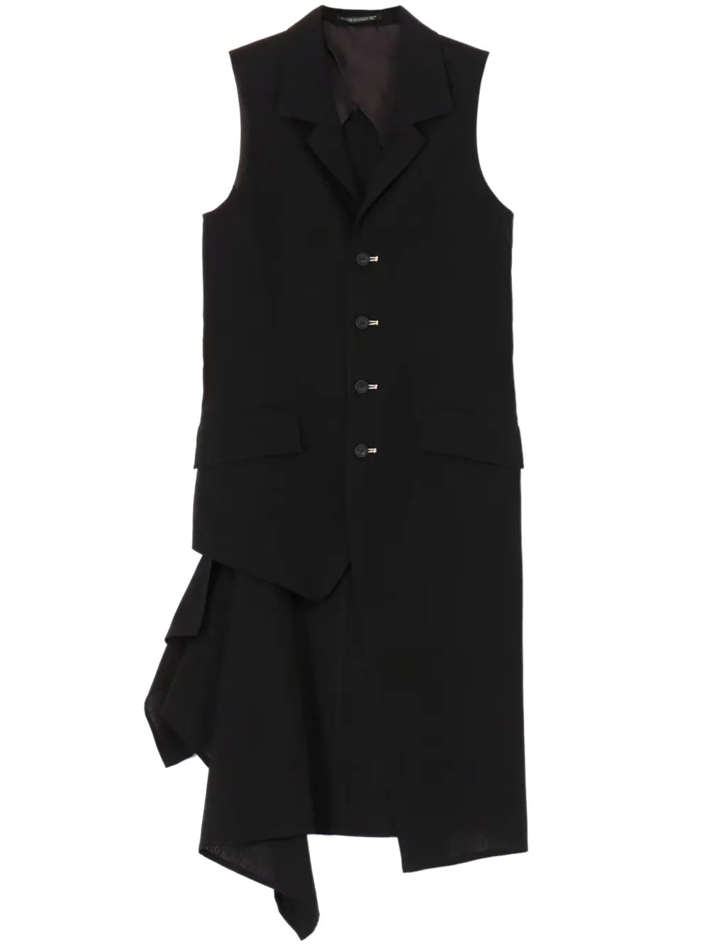 Asymmetric Sleeveless Blazer