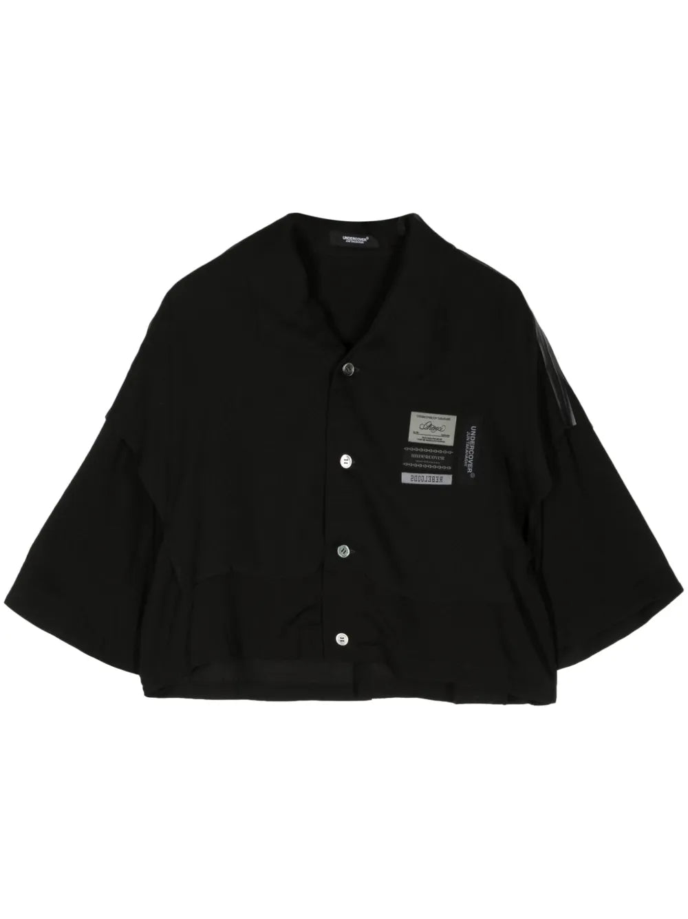 Name-Tag Button-Up Shirt