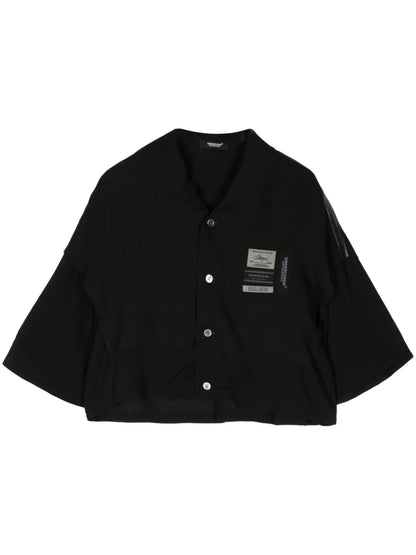 Name-Tag Button-Up Shirt