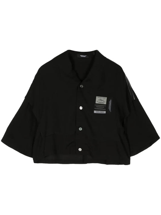 Name-Tag Button-Up Shirt
