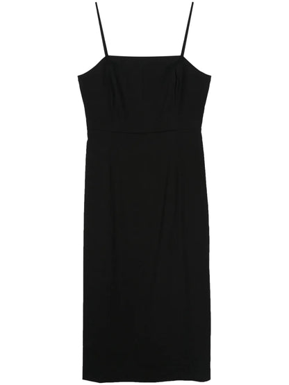 Sleeveless A-Line Midi Dress
