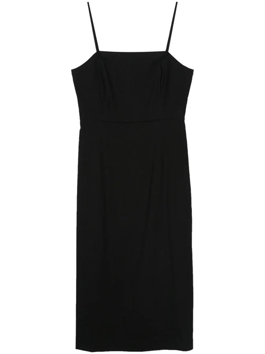 Sleeveless A-Line Midi Dress