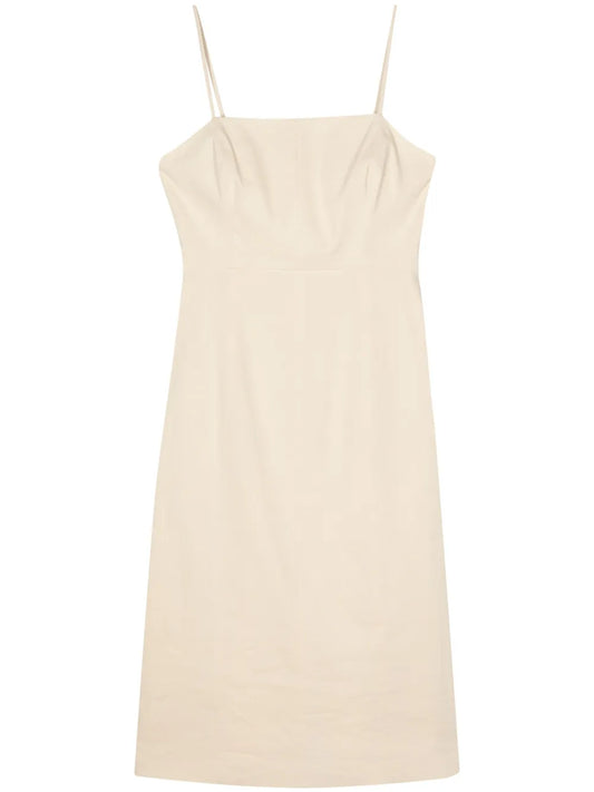 Sleeveless A-Line Midi Dress