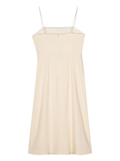 Sleeveless A-Line Midi Dress