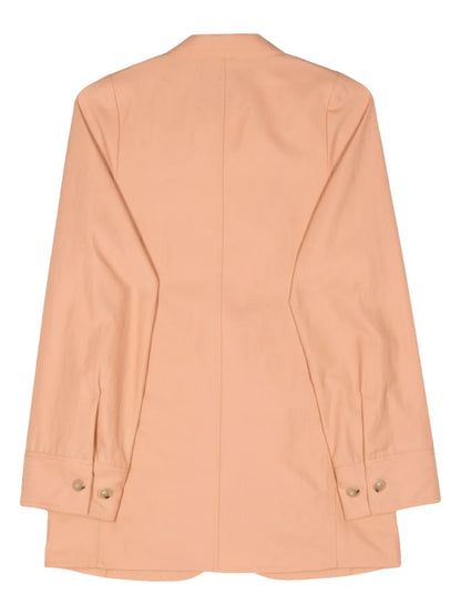 Italian-Vents Twill Blazer