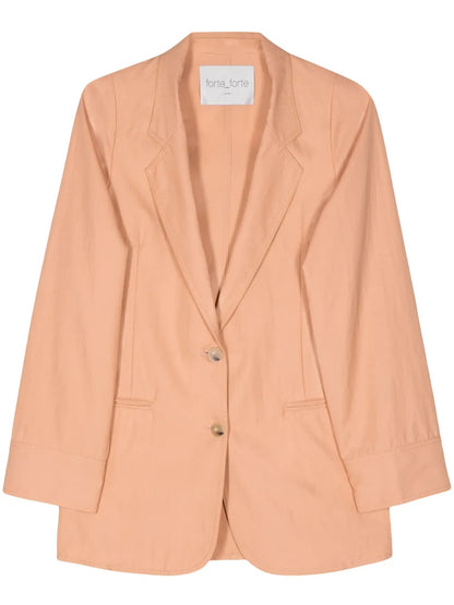 Italian-Vents Twill Blazer