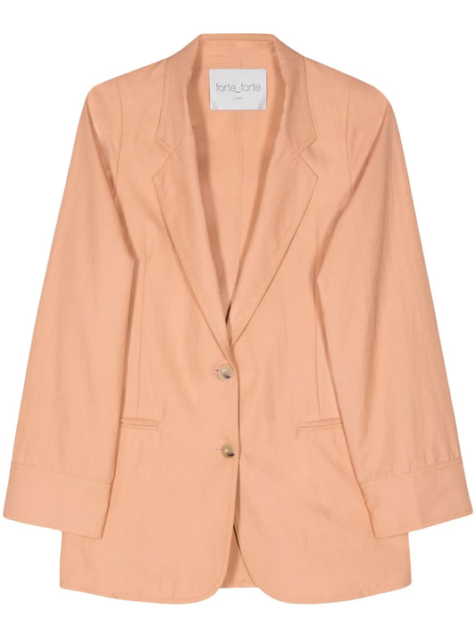 Italian-Vents Twill Blazer