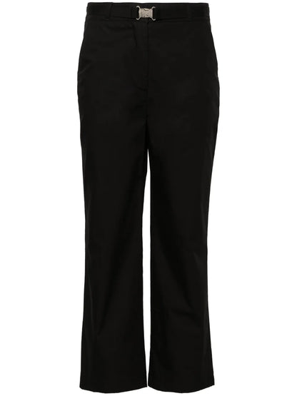 Belted Straight-Leg Trousers