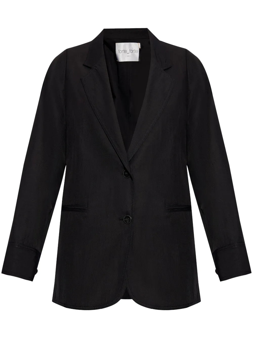 Single-Breasted Twill Blazer