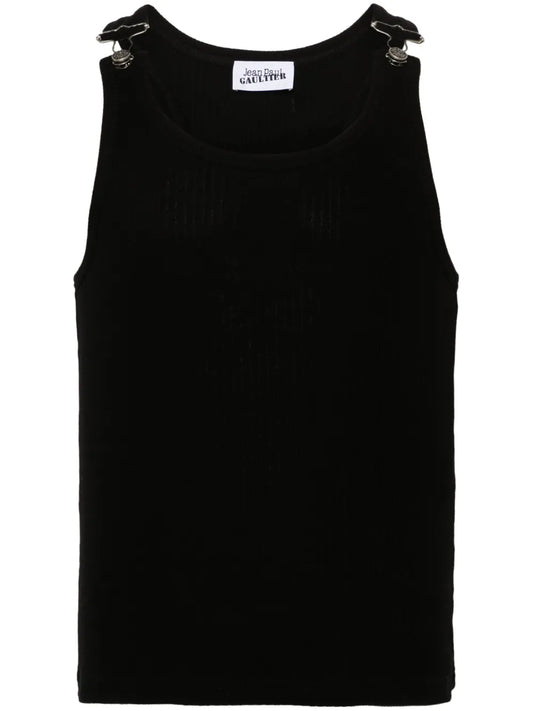 Ribbed-Knit Cotton Tank Top
