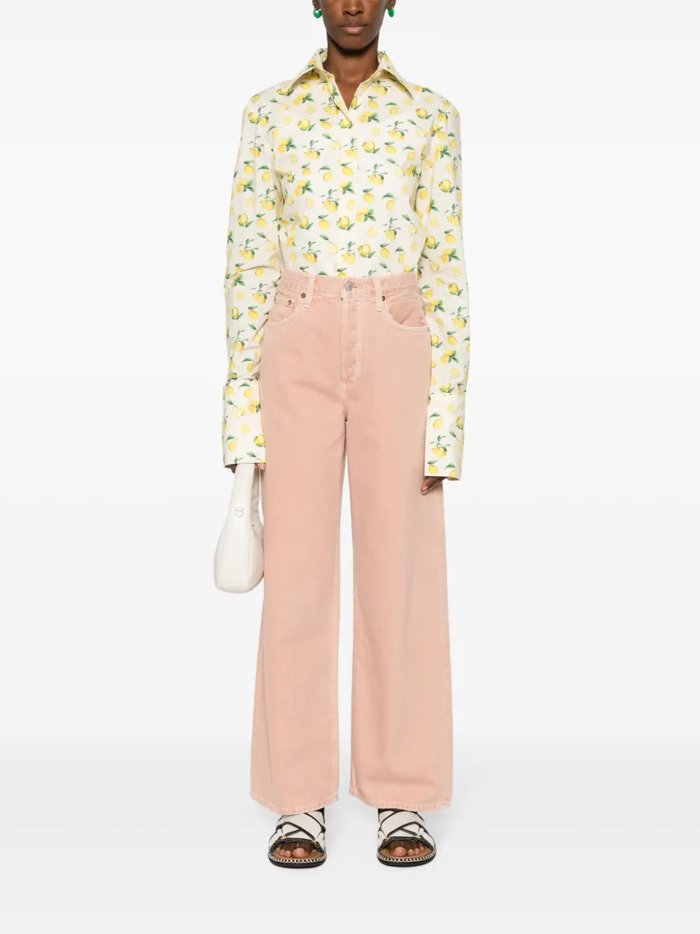 Slung Mid-Rise Straight Jeans