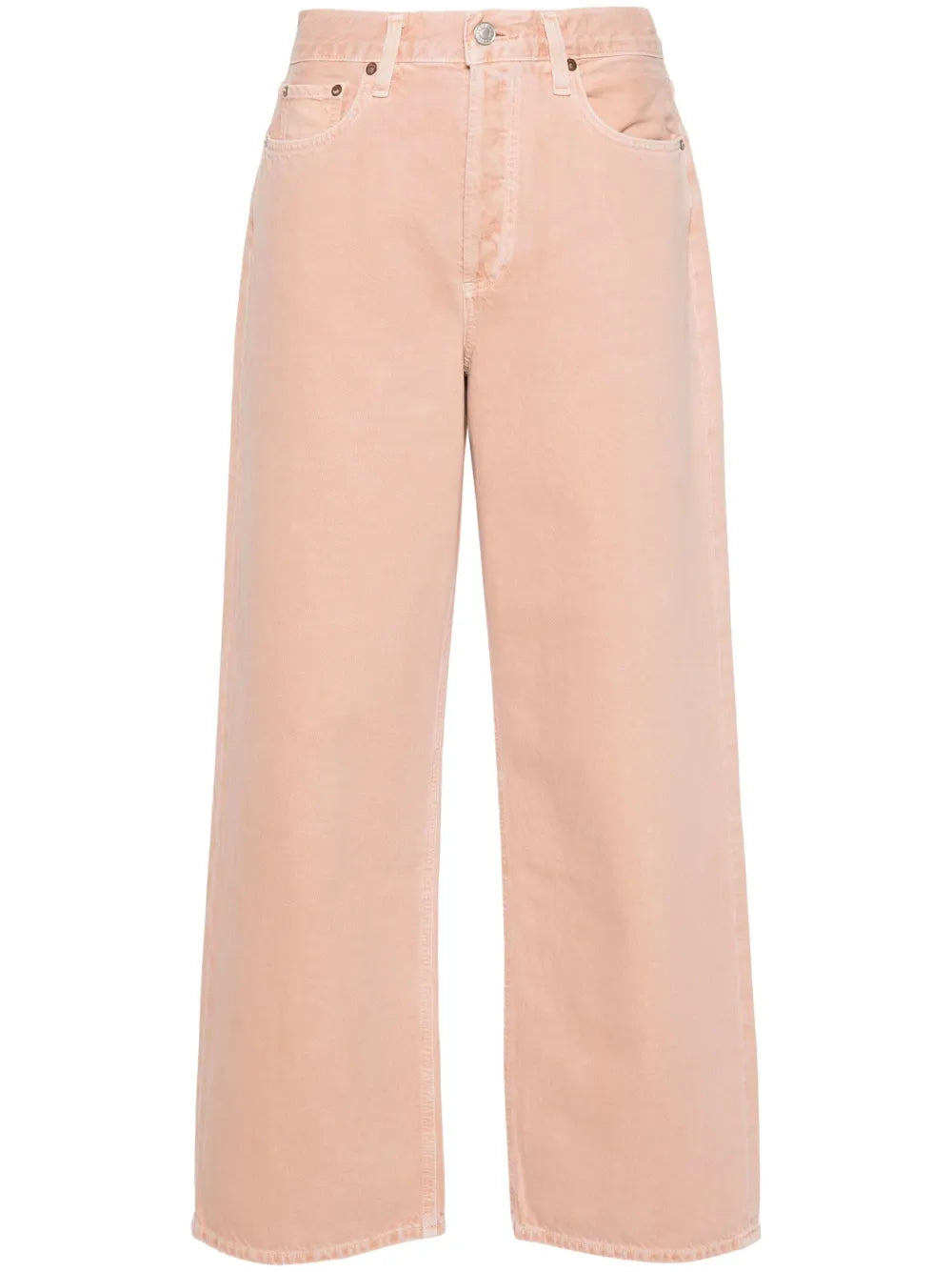 Slung Mid-Rise Straight Jeans