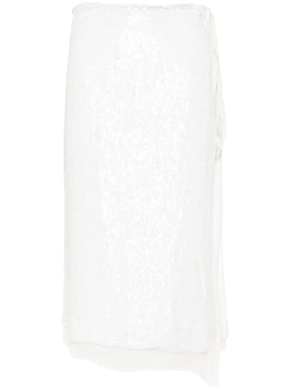 Gabriel Sequinned Wrap Skirt