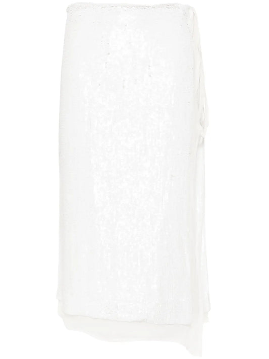 Gabriel Sequinned Wrap Skirt