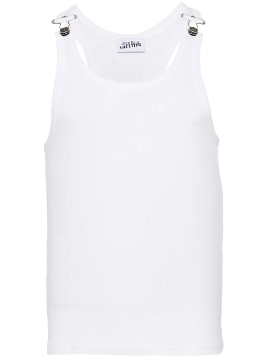 Ribbed-Knit Cotton Tank Top