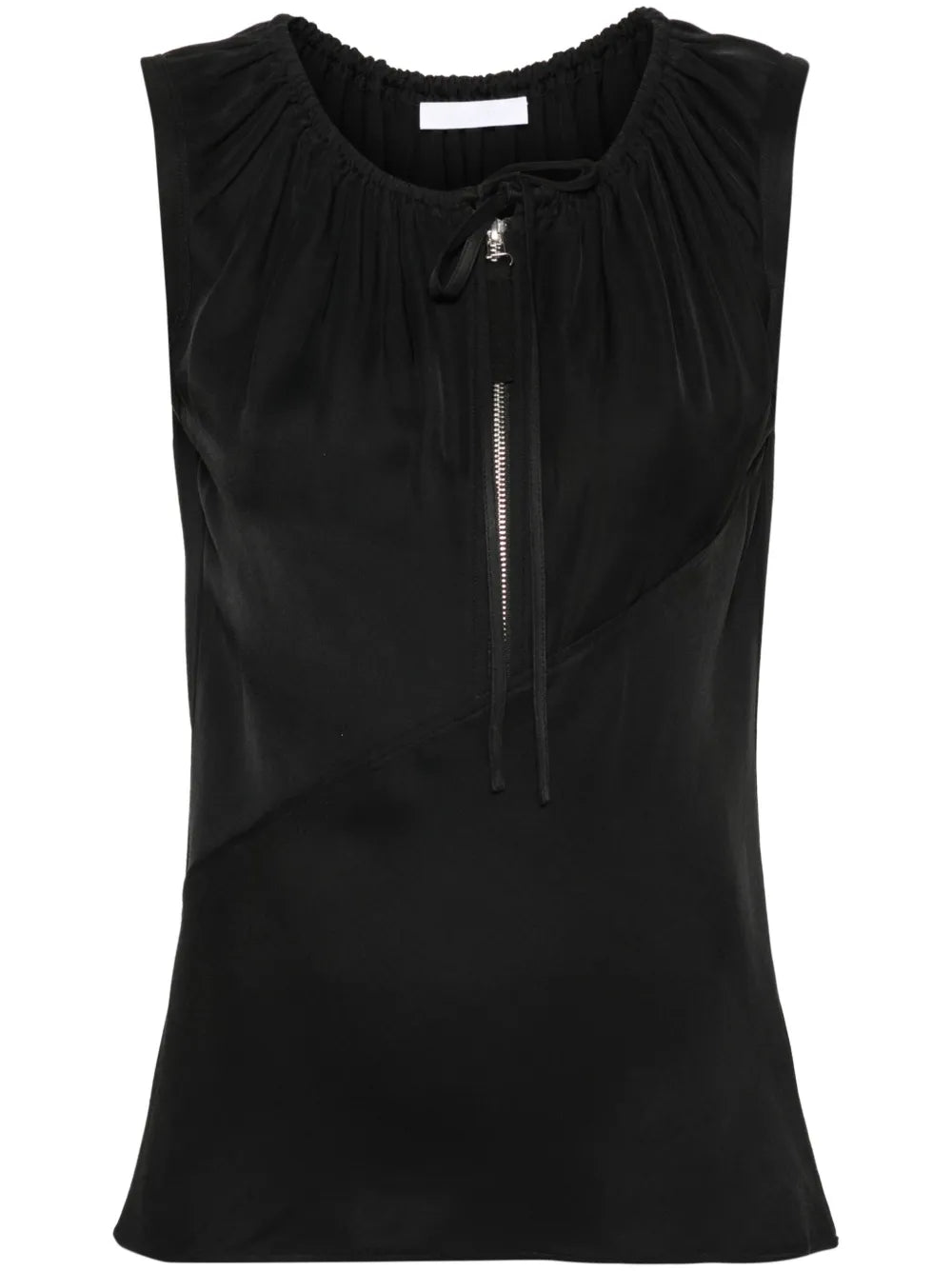 Ruched Half-Zip Top