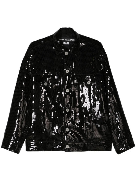 Sequined Shirt Jacket