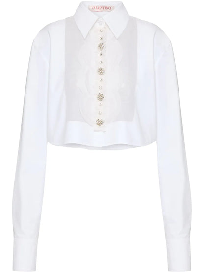 Embroidered Poplin Shirt