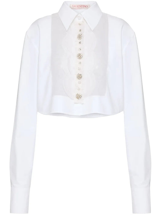 Embroidered Poplin Shirt