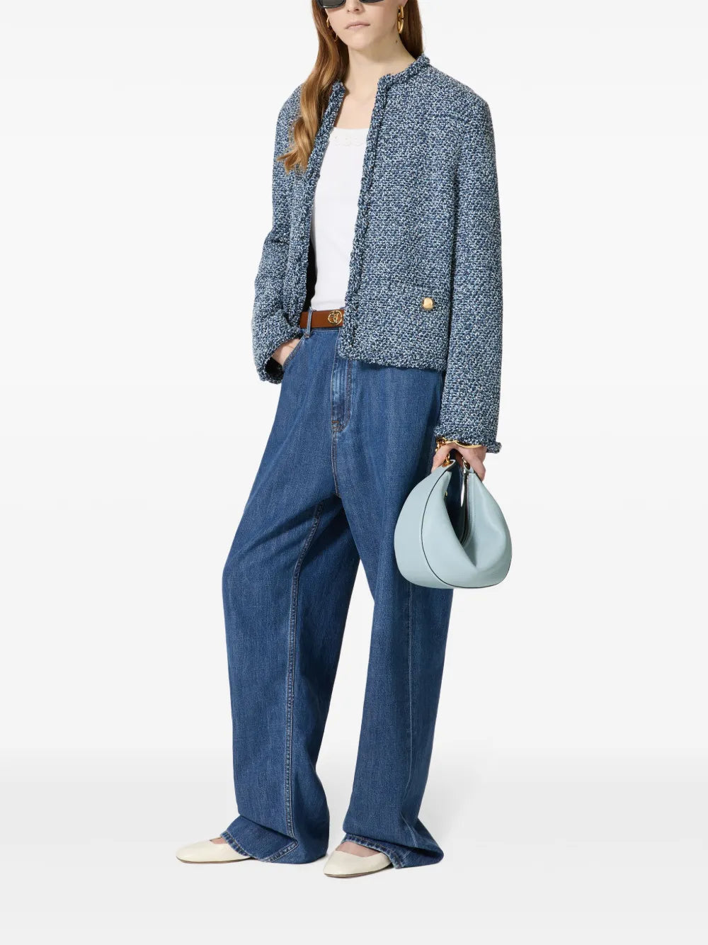 Embellished-Trim Tank Top