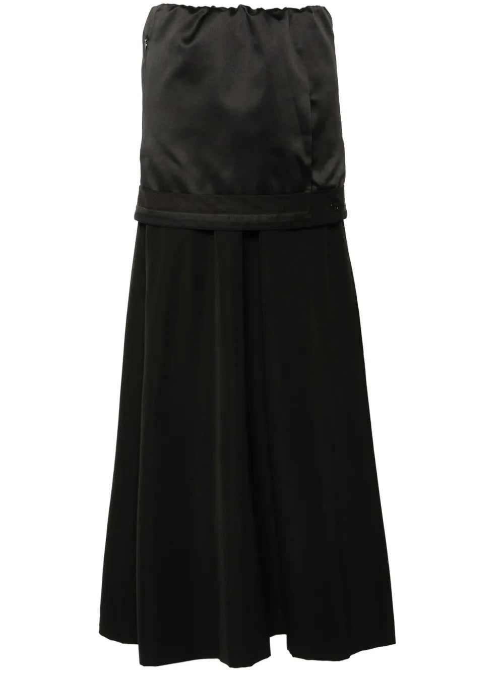 Layered Wool Maxi Skirt