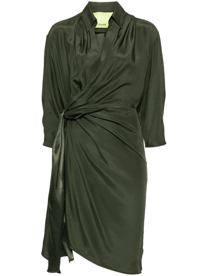 Miya Silk Wrap Dress