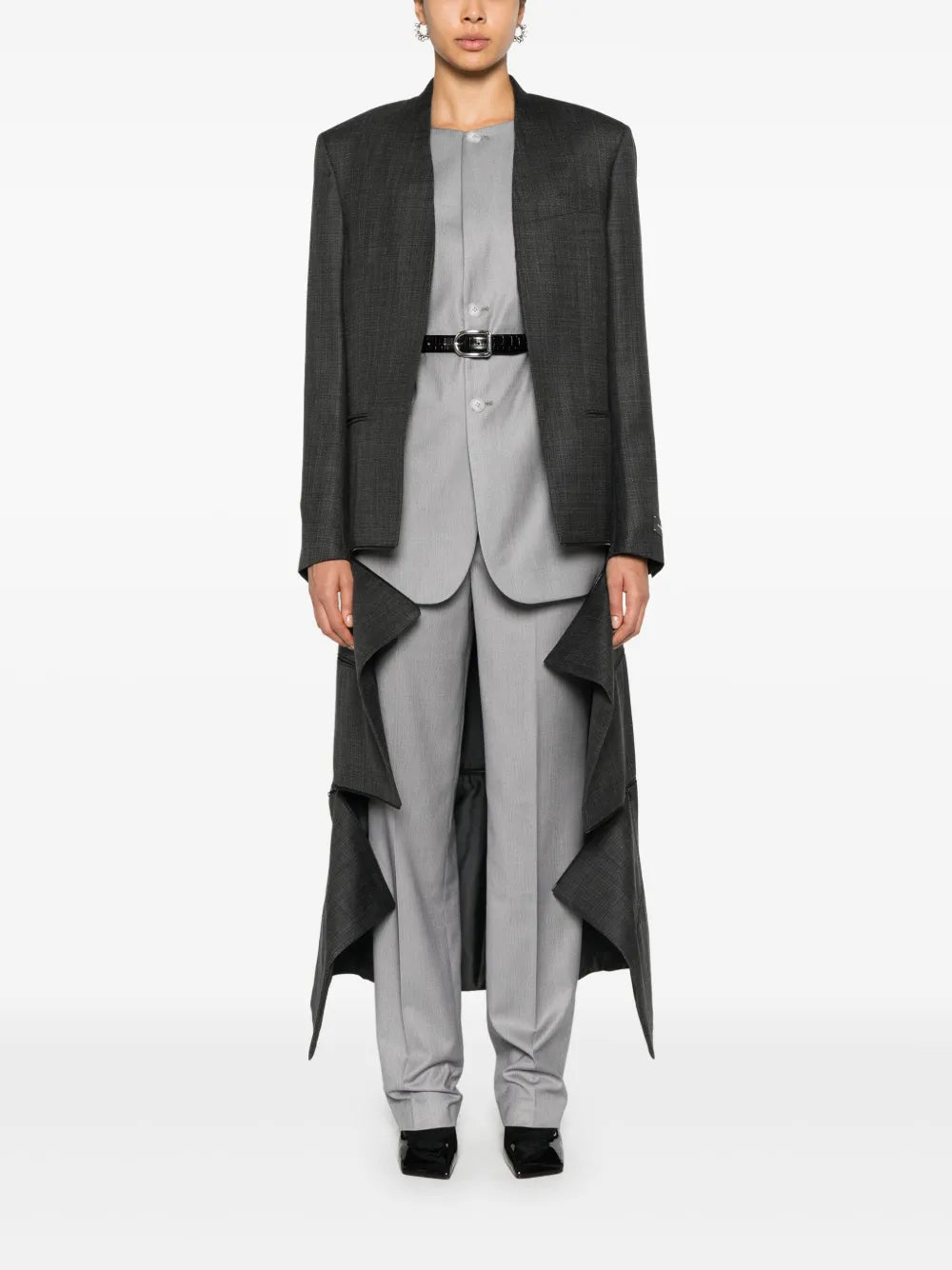Transformer Collarless Coat