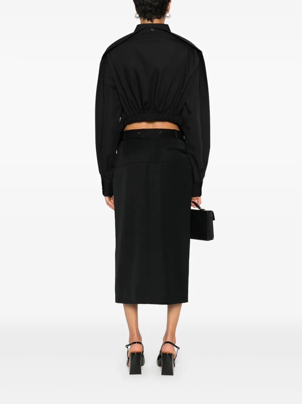 Asymmetric Poplin Shirt