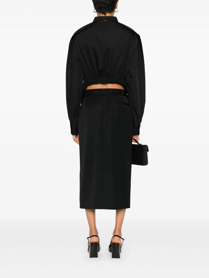 Asymmetric Poplin Shirt
