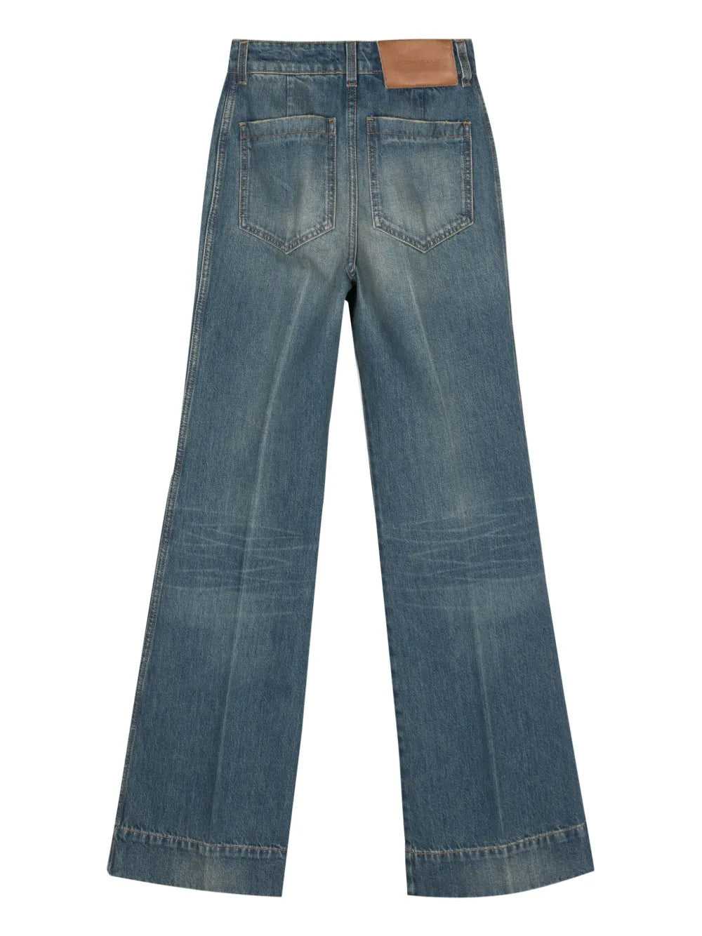 Logo-Embroidered Wide Jeans