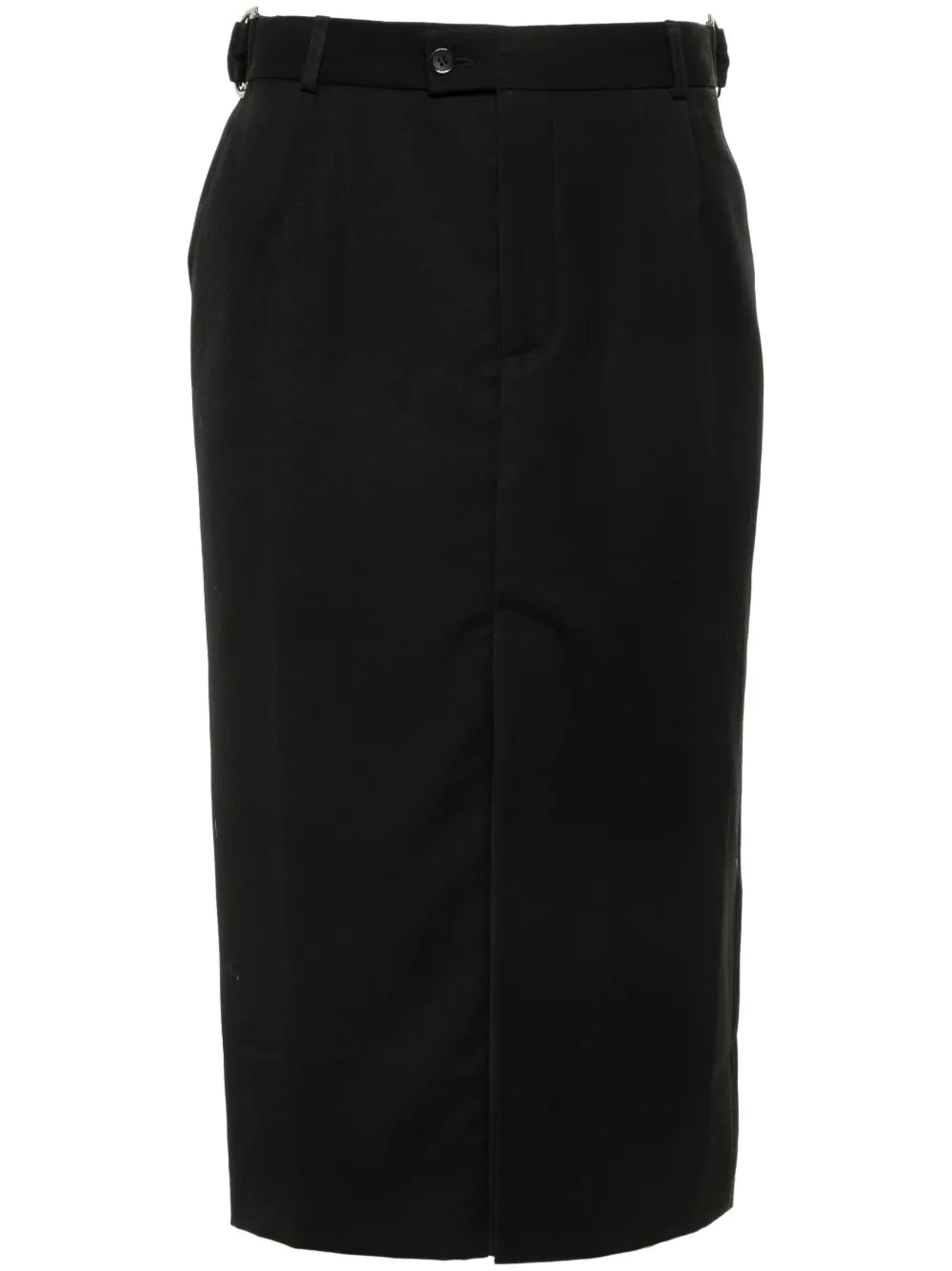 Waist-Tabs Pencil Skirt