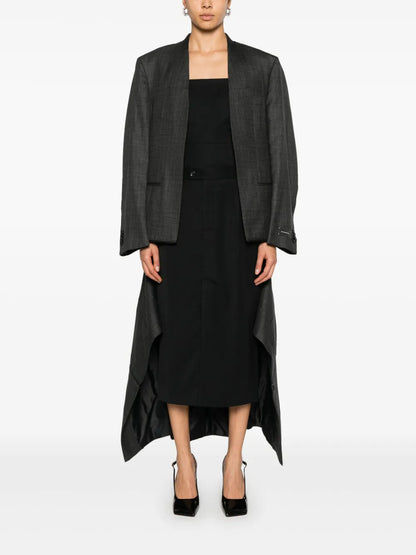 Waist-Tabs Pencil Skirt