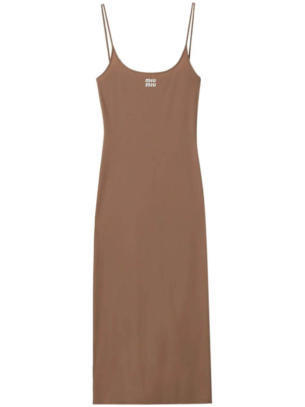 Logo-Print Jersey Midi Dress