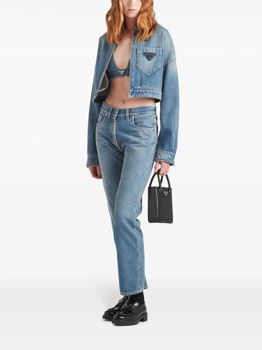 Low-Rise Organic-Denim Jeans
