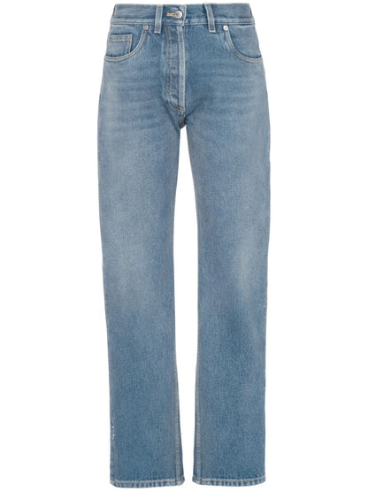Low-Rise Organic-Denim Jeans