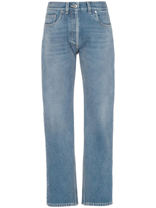 Low-Rise Organic-Denim Jeans