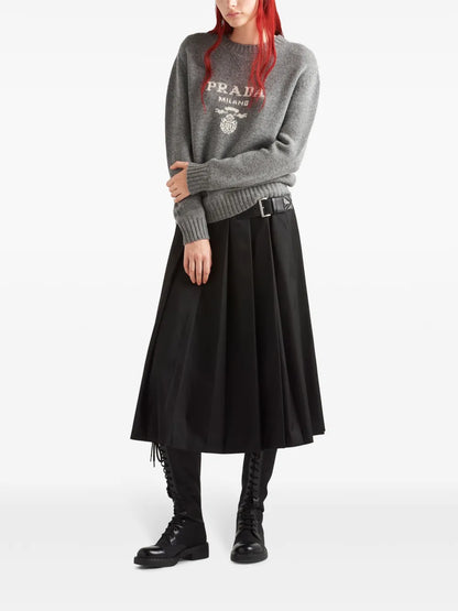 Logo-Intarsia Cashmere Jumper
