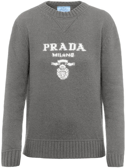 Logo-Intarsia Cashmere Jumper