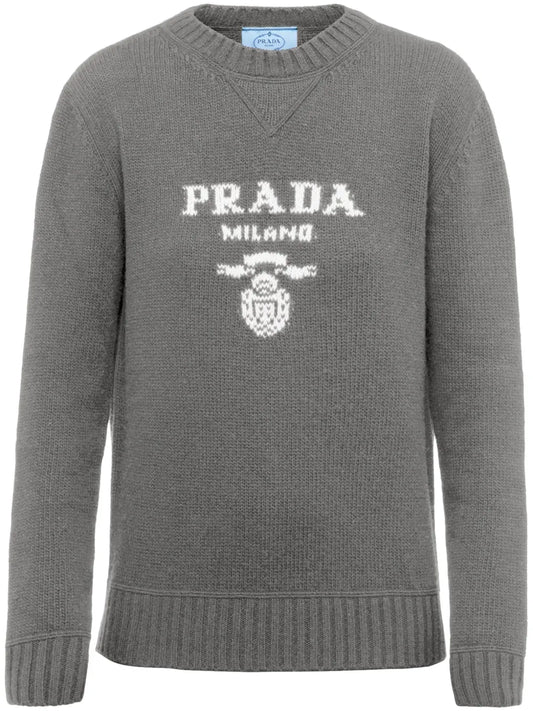 Logo-Intarsia Cashmere Jumper